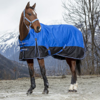 Coperta Equithème Tyrex 1200D Aisance High Neck Blu / nero