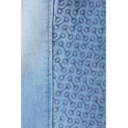 Pantaloni Jean fondello integrale in silicone a vita alta Kaia da donna Horze Blu Pantaloni Jean fondello integrale in silicone a vita alta Kaia da donna Horze Blu