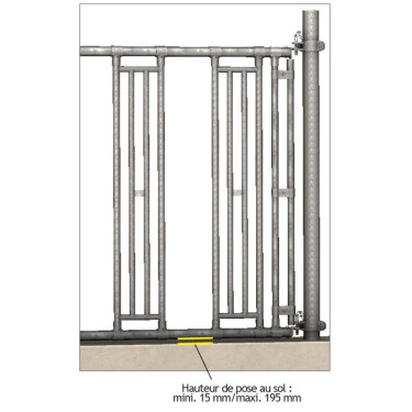 Kit passaggio testa con scollo regolabile per pannello self-service La Gée