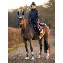 Cappotto lungo da equitazione leggero LeMieux Amélie Blu navy Cappotto lungo da equitazione leggero LeMieux Amélie Blu navy