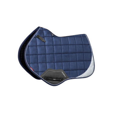 Tappetino LeMieux Reflective Suede Close Contact Square Blu navy