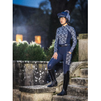 LeMieux Mini Reflective Hat Silk Blu navy