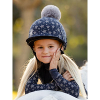 LeMieux Mini Reflective Hat Silk Blu navy LeMieux Mini Reflective Hat Silk Blu navy