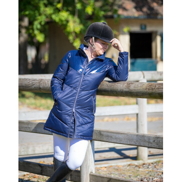 Piumino lungo GEM Tower Blu navy