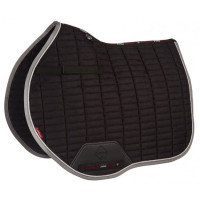Tappetino LeMieux Eurojump Scamosciato Nero / Argento / Grigio