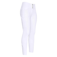 Pantaloni da equitazione HV Polo Elena FullGrip Bianco