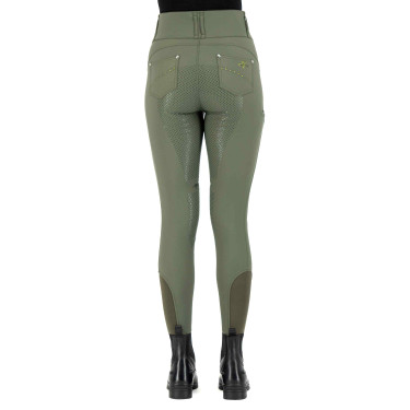 Pantaloni da equitazione HV Polo Elena FullGrip Verde petrolio scuro Pantaloni da equitazione HV Polo Elena FullGrip Verde petrolio scuro