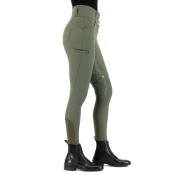 Pantaloni da equitazione HV Polo Elena FullGrip Verde petrolio scuro Pantaloni da equitazione HV Polo Elena FullGrip Verde petrolio scuro