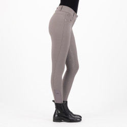 Pantaloni da equitazione HV Polo Favourite Midwaist FullGrip Sabbia scura Grigio