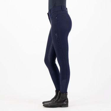 Pantaloni da equitazione HV Polo Favourite Midwaist FullGrip Blu navy