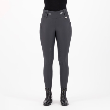 Leggings da equitazione HV Polo Favourite Highwaist FullGrip Grigio Zinco