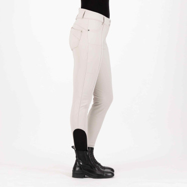 Pantaloni da equitazione HV Polo Ellen Highwaist FullGrip Grigio Zinco Beige Pantaloni da equitazione HV Polo Ellen Highwaist FullGrip Grigio Zinco Beige