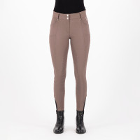 Pantaloni da equitazione HV Polo Ellen Highwaist FullGrip Noce Beige