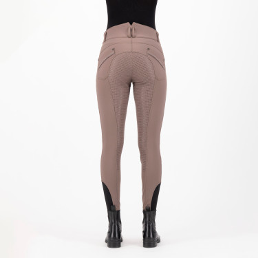 Pantaloni da equitazione HV Polo Ellen Highwaist FullGrip Noce Beige