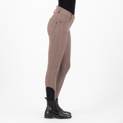 Pantaloni da equitazione HV Polo Ellen Highwaist FullGrip Noce Beige