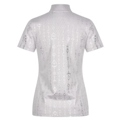 Top a maniche corte HV Polo Jolie Grigio perla