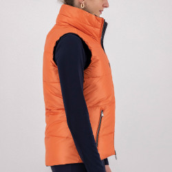 Gilet senza maniche reversibile HV Polo Claire Zenzero Arancione