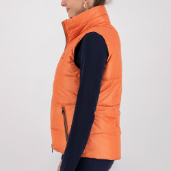 Gilet senza maniche reversibile HV Polo Claire Zenzero Arancione