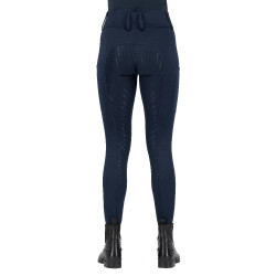 Leggings da equitazione Easy Rider Rihanna FullGrip Blu navy