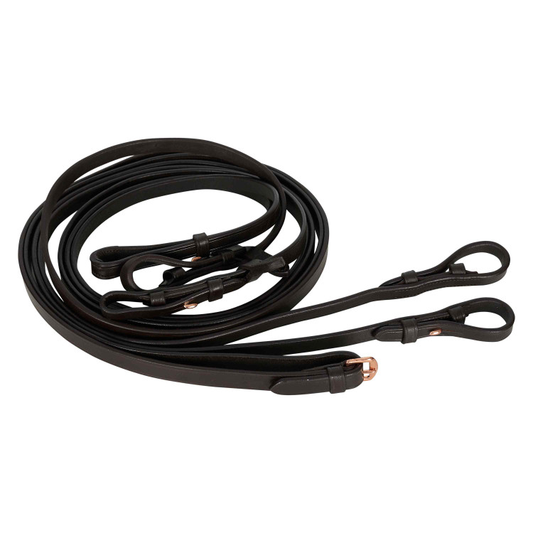 Redini doppie Imperial Riding in cuoio semplice