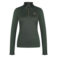 Top Imperial Riding Anna a maniche lunghe Foresta profonda