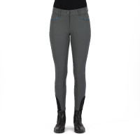 Pantaloni da equitazione Imperial Riding El Capone a vita alta invernali FullGrip Foresta profonda