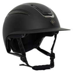 Casco Imperial Riding Olania Deluxe con visiera grande Nero
