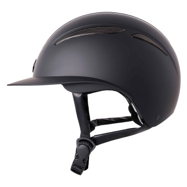 Casco Imperial Riding Olania Deluxe con visiera grande Nero