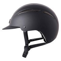 Casco Imperial Riding Olania Deluxe con visiera piccola Nero