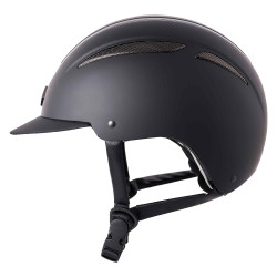Casco Imperial Riding Olania Deluxe con visiera piccola Nero