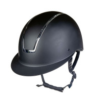 Casco Lady Shield HKM Nero / argento lucido