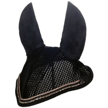 Cuffia anti-mosche Rosegold Glamour Style HKM Nero / oro rosa