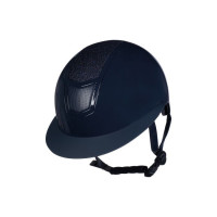 Casco Shiny Diamond HKM Blu scuro