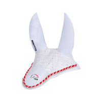 Cuffia antimosche Team HKM HKM Bianco