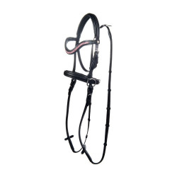 Briglia senza morso Funny Horses, per i cavalli in legno HKM Nero / fucsia Briglia senza morso Funny Horses, per i cavalli in legno HKM Nero / fucsia