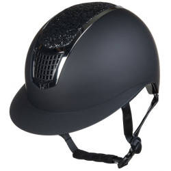 Casco Glamour Shield HKM Nero / argento