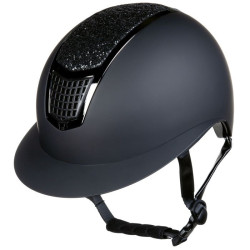 Casco Glamour Shield HKM Nero / nero