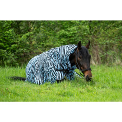 Coperta antimosche Zebra Aqua HKM Coperta antimosche Zebra Aqua HKM