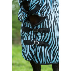 Coperta antimosche Zebra Aqua HKM Coperta antimosche Zebra Aqua HKM