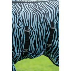 Coperta antimosche Zebra Aqua HKM Coperta antimosche Zebra Aqua HKM