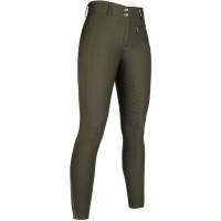 Pantaloni Lea con fondo integrale in silicone HKM Verde scuro