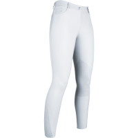 Pantaloni Sunshine Competition con rinforzi in silicone HKM Bianco