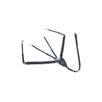 Pettorale con elastico largo HKM Nero