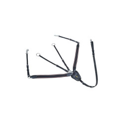 Pettorale con elastico largo HKM Nero