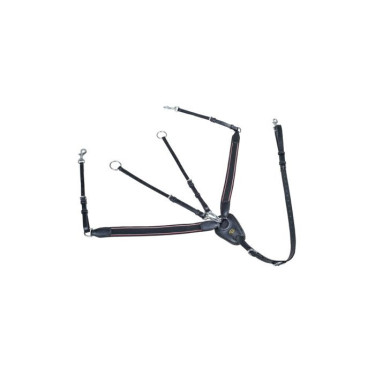 Pettorale con elastico largo HKM Nero