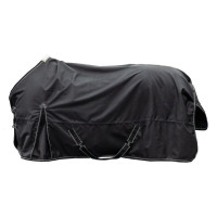 Coperta da paddock Premium HKM 1680D 200g fodera liscia Nero