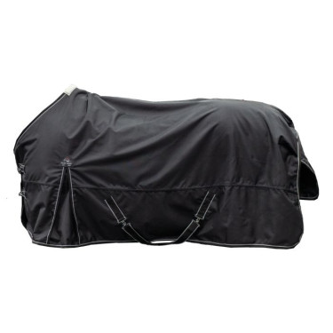Coperta da paddock Premium HKM 1680D 200g fodera liscia Nero