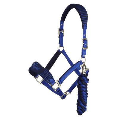 Licol et longe Lemieux Vogue Bleu marine / bleu roi