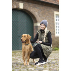 Doudoune longue sans manches Misty HKM Kaki