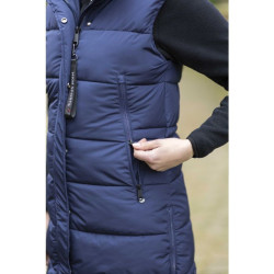 Piumino lungo senza maniche Misty HKM Blu scuro